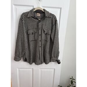 Vintage Houndstooth Wool Jacket Melton